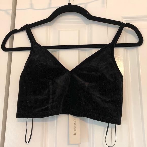 NWT Francesca’s Glitter Bralette - Picture 3 of 10